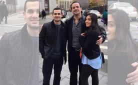 Yankel Rosenthal aparece junto a sus hijos en Estados Unidos, al empresario y dirigente se le ve delgado.