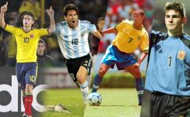 James Rodríguez, Lionel Messi, Ronaldinho e Iker Casillas han brillado en mundiales Sub-20.