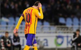 Leo Messi no fue el mismo de siempre este sábado y ha dejado con mal humor a la afición azulgrana. (Foto: Agencia AFP)