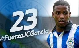 El Wigan ha publicado en sus redes sociales esta imagen en apoyo al hondureño.