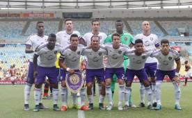 El hondureño Bryan Róchez fue titular en el encuentro frente al Flamengo. Foto cortesía Orlando City.