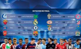 Duros y apasionantes duelos los que los deparan los octavos de final de la Champions League.