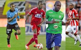 Jerry Bengtson, Hendry Thomas, Osman Chávez y Wilson Palacios.