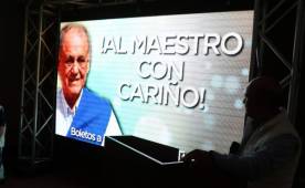 Momento de la presentación de la carrera a beneficio del entrenador nacional. Fotos Ronal Aceituno.