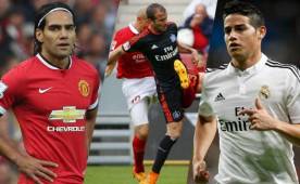 Falcao y James lamentaron la horrible lesión de Elkin Soto y le desearon pronta recuperación. Foto Agencias