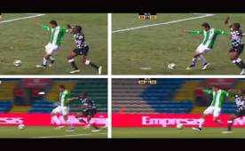 Beckeles apenas sujetó a Ahmed Hassan y el árbitro consideró que era penal.