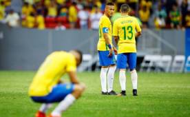 Neymar no ha podido brillar con sus dos acompañantes Gabriel Jesus y Gabriel Barbosa.