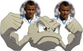 El hondureño Luis Garrido y su personaje con el que se le hace un parecido de Pokemon Go.