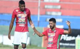 Josimar Moreira y William Zapata han comenzado a marcar goles y tienen al Marathón luchando por un mejor puesto en Liguilla. Foto DIEZ
