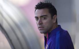 Xavi asegura que las palabras que Mathieu no cambiará nada en el Barcelona donde reina un buen ambiente. Foto EFE