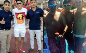 Alan Pulido apareció con un grupo de amigos en Los Cabos.