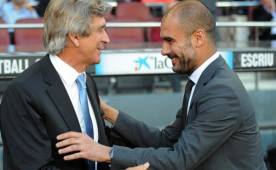 Guardiola no ocultó su gran admiración por el ingeniero Pellegrini.