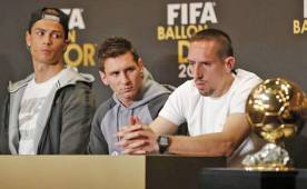 Ribery compitió con Messi y Cristiano el Balón de Oro del 2013.