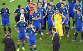 Los argentinos terminaron muertos del dolor por la caída en la final contra Alemania.