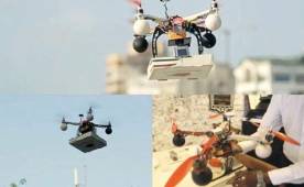 Entregar pizzas por medio de drones puede ser algo en el futuro.