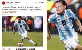 El USA Today le colocó como nombre Leonardo a Messi cuando es Lionel.