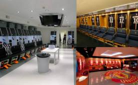 Real Madrid, Juventus, PSG, Manchester United tiene camerinos de lujos. En América se destacan el de Boca Juniors y el de River Plate.