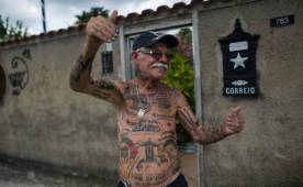 Este aficionado vive y respira por el Botafogo. (Foto tomada por YASUYOSHI CHIBA/AFP/Getty Images)