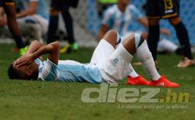Los jugadores de Argentina se despidieron de Río 2016 tras empatar 1-1 con Honduras en Brasilia. Foto Juan Salgado
