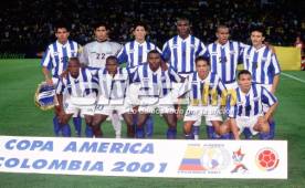 La selección de Honduras que hizo historia en el 2001.