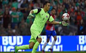 Keylor Navas en un juego con la selección de Costa Rica.