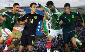 Oribe Peralta, Javier Hernánadez, Carlos Vela y Raúl Jiménez.