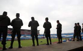 Seguridad en el estadio Olímpico está desde tempranas horas.