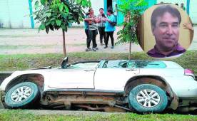 Así quedó el auto de Mario Verdial luego que el malogrado presidente de Real España fuese acribillado a balazos.