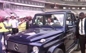 El presidente de Gabón Ali Bongo Ondimba fue el chofer de Messi.