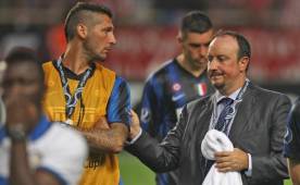 El español Rafa Benítez dirigió en el Inter a Marco Materazzi.