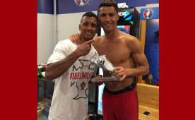 Nani presume su regalo en Instagram. Es muy amigo de Cristiano.