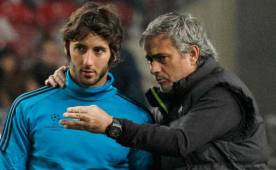 Esteban Granero y Mourinho durante su estadía en el Real Madrid.