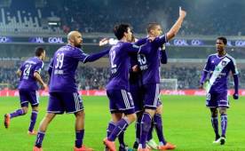 Los jugadores del Anderlecht este jueves celebrando el pase a la final de Copa. (Foto: Twitter oficial)