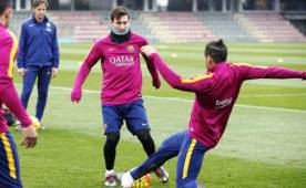 Messi dio una muestra de su grandeza y profesionalismo, pues en pleno día libre entrenó.