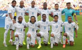 Este fue el equipo hondureño que debutó ante Francia en el Mundial de Brasil 2014.