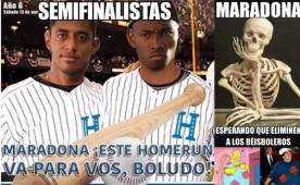 Los aficionados hondureño no se olvidaron de Maradona por sus palabras crueles contra la Selección Nacional que dijo que para lo que eran buenos era para jugar al béisbol.