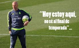 Zidane admite que no sabe nada de su futuro en el Real Madrid. FOTO EFE