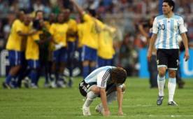 Brasil como campeón de Copa América 2007 al golear por 3-0 a Argentina. El ex alcalde de Maracaibo confesó que tuvo que pagar para ser sede de la final. Foto AFP