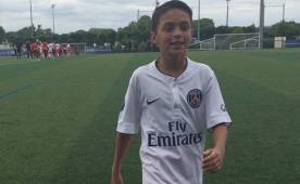 Kais Ruiz, ahora con 12 años, es toda una promesa en el PSG.
