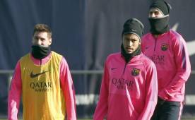 Messi, Neymar y Piqué trabajaron con menor intensidad tras el triunfo ante PSG. (Foto: EFE)