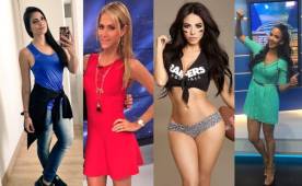 La conductora Valeria Marín trabaja para Fox Sports, Inés Sainz para TV Azteca, Jimena Sánchez en Fox Sports y Karen Manzano en Televisa Deportes.