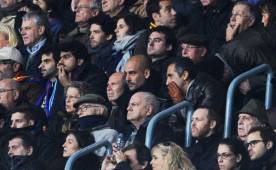 Pep Guardiola fue un espectador de lujo en el Camp Nou.