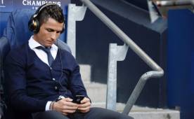 Cristiano sufre una rotura de fibras y solo un milagro le haría jugar contra el Manchester City. Foto AFP.