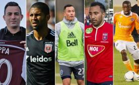 Marco Pappa, Álvaro Saborío, Blas Pérez, Arturo Álvarez y Boniek García.