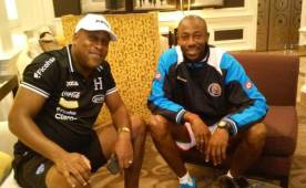 Medford y Wanchope se saludaron durante la Copa Centroamericana en septiembre.