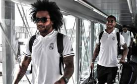 Los dos capitanes del Real Madrid, Marcelo y Sergio Ramos, encabezan la delegación merengue.