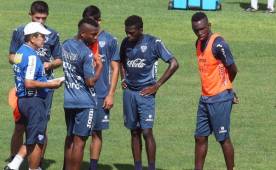 Alberth Elis entrena con la Sub-23 en Comayagua y espera que se pueda concretar su traspaso al extranjero. Foto Ronald Aceituno