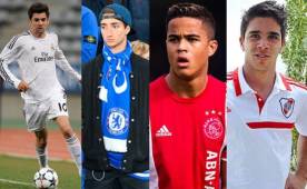 Enzo Zidane, José Mourinho Jr., Justin Kluivert y Giovanni Simeone.