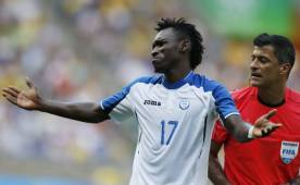 El delantero Alberth Elis fue la sensación de Honduras en los Juegos Olímpicos por su destacada actuación con goles y penales que le cometieron. Foto Juan Salgado