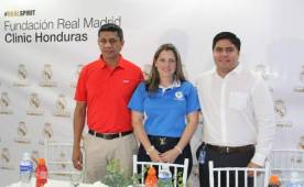 Horixon Cáceres de Claro, Melissa Villegas de Emsula y Mauricio Contreras de Diunsa.